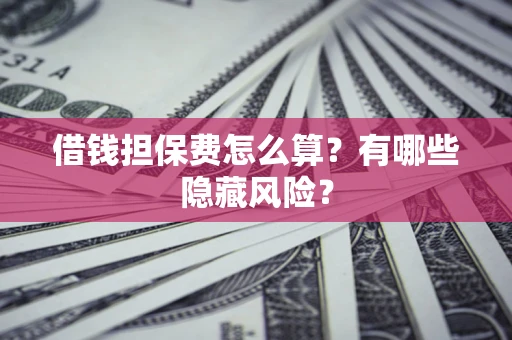 北京借钱担保费怎么算？有哪些隐藏风险？