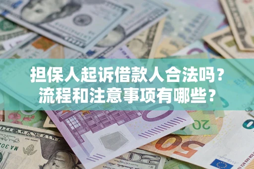 北京担保人起诉借款人合法吗？流程和注意事项有哪些？