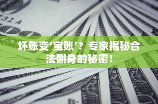 北京坏账变‘宝账’？专家揭秘合法翻身的秘密！