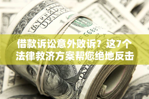 北京借款诉讼意外败诉？这7个法律救济方案帮您绝地反击！