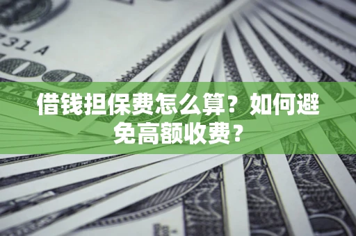 北京借钱担保费怎么算？如何避免高额收费？