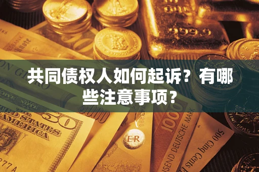 北京共同债权人如何起诉？有哪些注意事项？