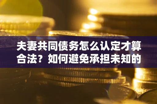 北京夫妻共同债务怎么认定才算合法？如何避免承担未知的债务风险？